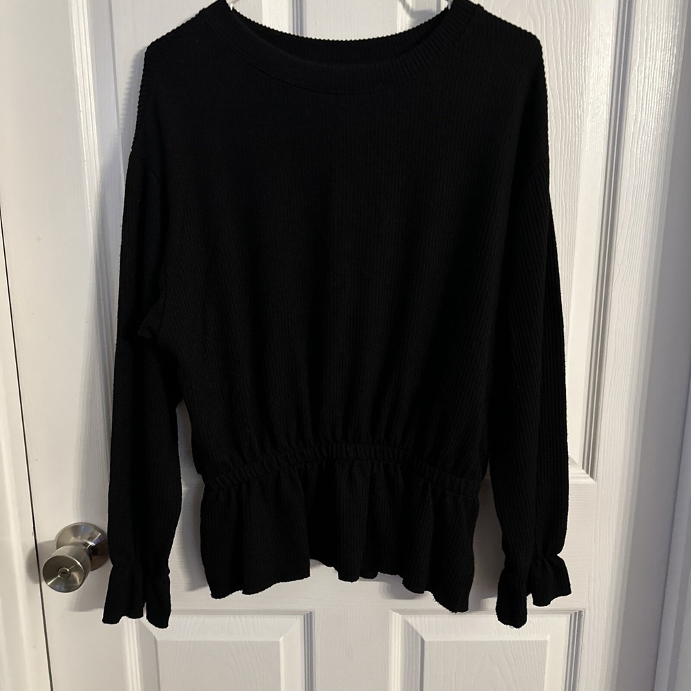 Counterparts Blouse Size M Shirt Black